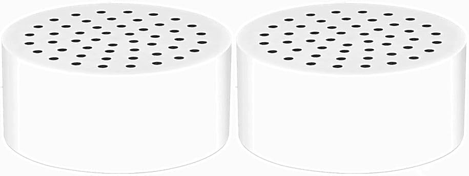 2-Pack Replacement Shower Filter Cartridge Compatible with Brondell VivaSpring Filtered Shower Head FF-30,Water Softener Filter for Hard Water Reduce Chlorine and Harmful Substances